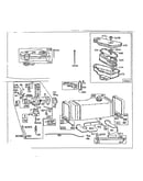 Air cleaner, carburetor, and fuel tank assembly