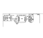 Briggs & Stratton 190700 TO 190799 (5515 - 5528) motor and drive assembly diagram
