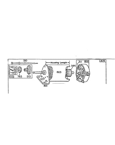 Motor and drive assembly