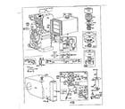 Briggs & Stratton 170400 TO 170499 (0510 - 0570) carburetor and air cleaner assembly diagram