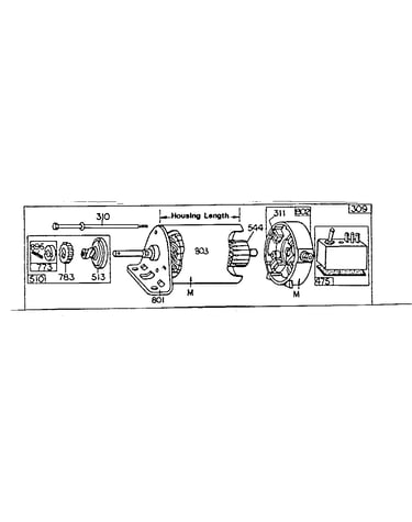 Motor and drive assembly