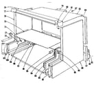 Kenmore 1019906440 main structure section diagram