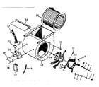 Whirlpool FXB43-80DR-1 blower assembly diagram