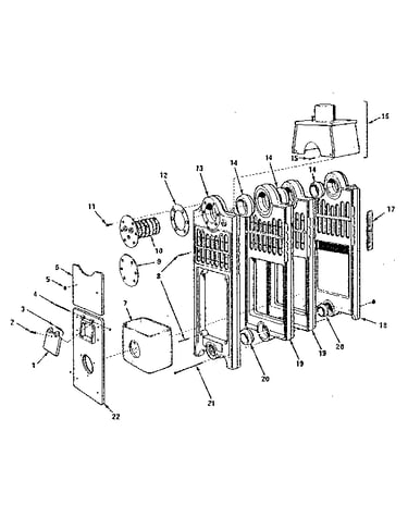Combustion chamber and flue collector