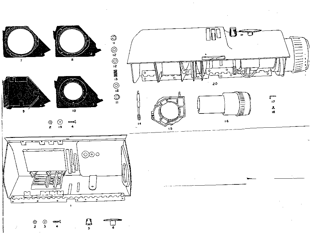 Lens housing and components