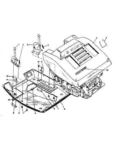 Case upper, tray & components