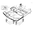 Sears 60358070 tray & feet diagram