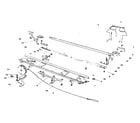 Sears 7045000 bottom rail, card guide scale, feed rack & sprng barrel prts diagram