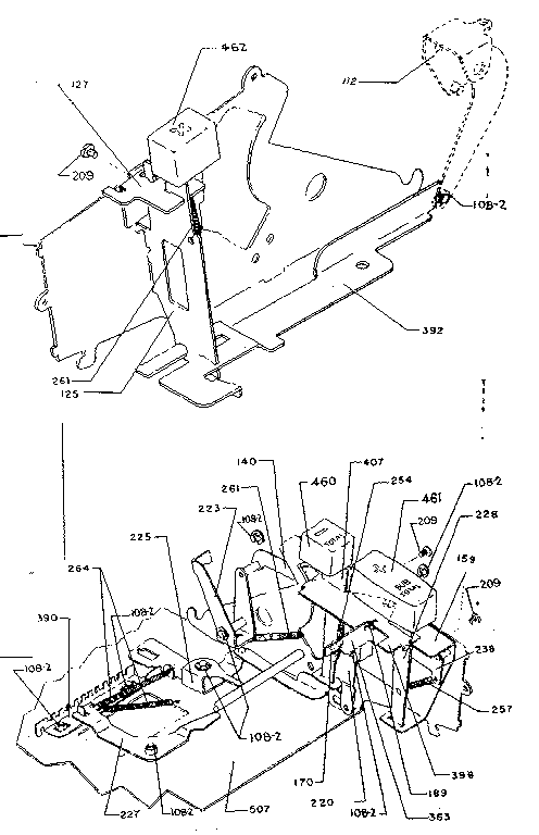 MAIN FRAME AND CONTROL KEYS