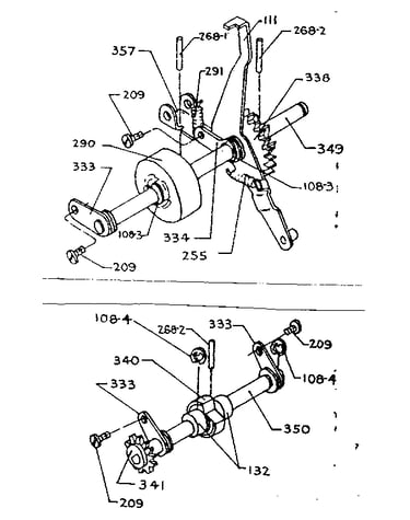 Paper space shaft roller assembly
