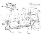 Sears 87158100 motor and drive mechanism diagram