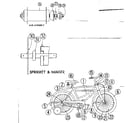 Sears 50565771 16 inch bicycle with coaster brake diagram