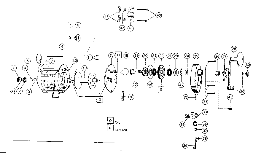 Trolling reel assembly