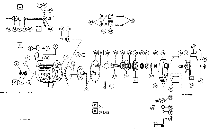 Trolling reel assembly