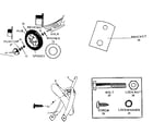 Sears 512870510 fender and bracket assembly diagram