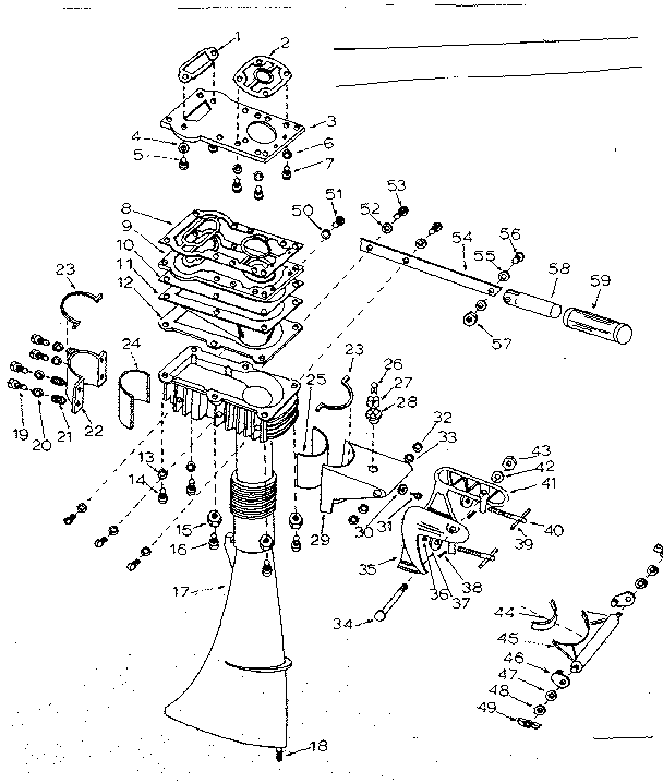 Gear housing assembly