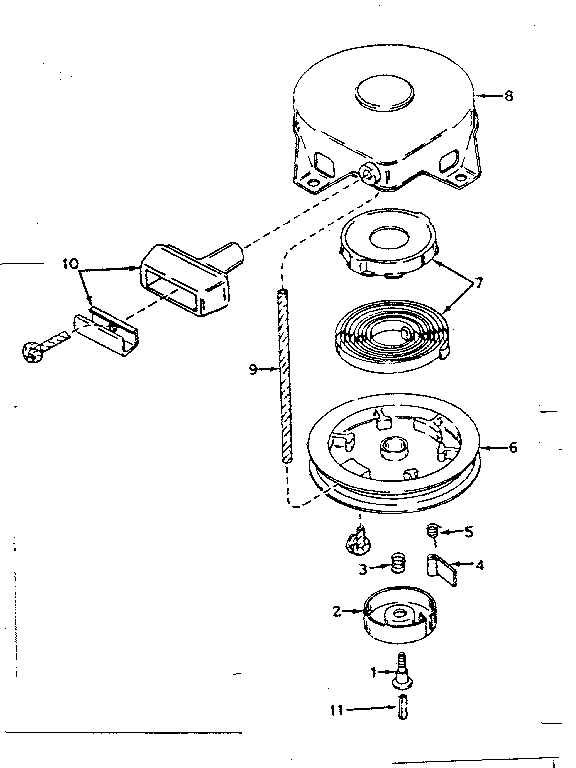 Rewind starter no. 590420