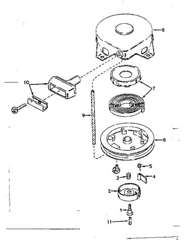 Rewind starter no. 590420