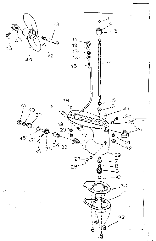 Gear housing assembly