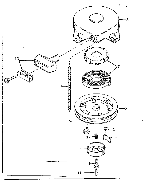 Rewind starter no. 590420