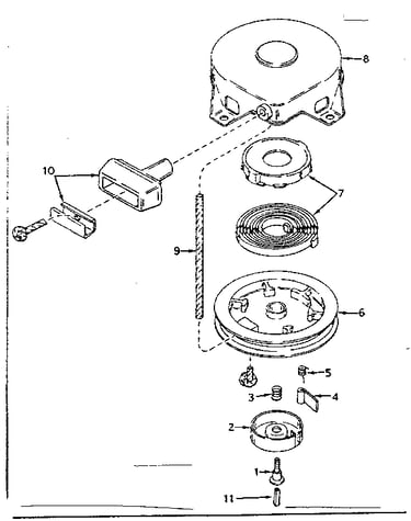Rewind starter no. 590420