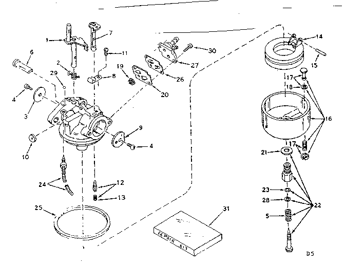 Carburetor no. 631601
