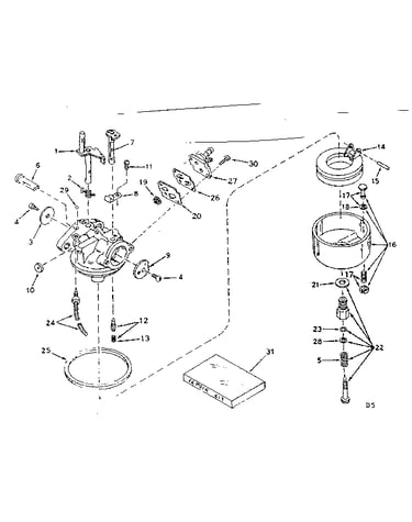Carburetor no. 631601
