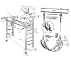 Sears 51272814-78 climber and swing assembly diagram