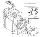 Kenmore 1106518400 machine sub-assembly diagram
