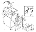 Kenmore 1106518402 machine sub-assembly diagram