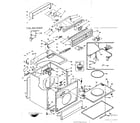 Kenmore 1106518802 machine sub-assembly diagram