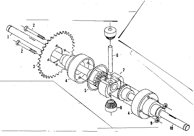 DIFFERENTIAL & AXLE ASSEMBLY NO. 55065