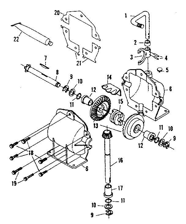 54672 gear case assembly