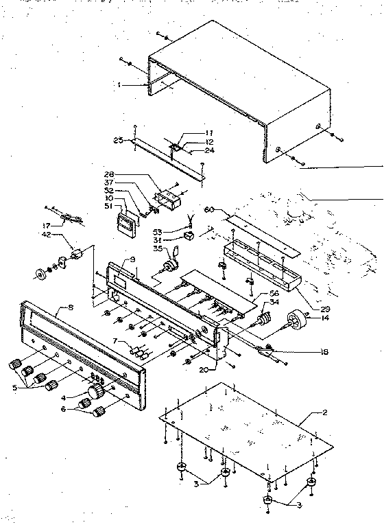 Cabinet and chassis front mounted assemblies