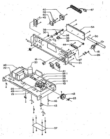 Chassis and rear mounted assemblies