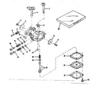 Craftsman 143102022 carburetor no. 30119 (power products #0234-14) diagram