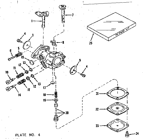 CARBURETOR NO. 30119 (POWER PRODUCTS #0234-14)