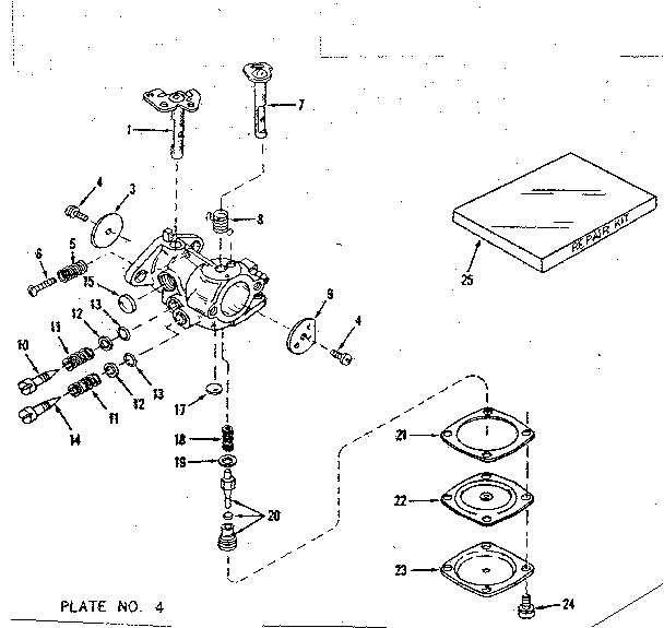 CARBURETOR NO. 30119 (POWER PRODUCTS #0234-14)