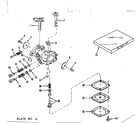 Craftsman 143104020 carburetor no. 30119 (power products #0234-14) diagram