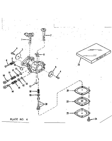 Carburetor no. 30119 (power products #0234-14)