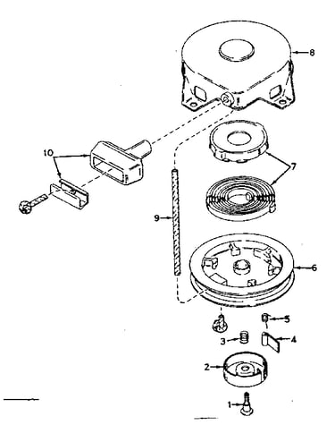 Rewind starter no. 590420