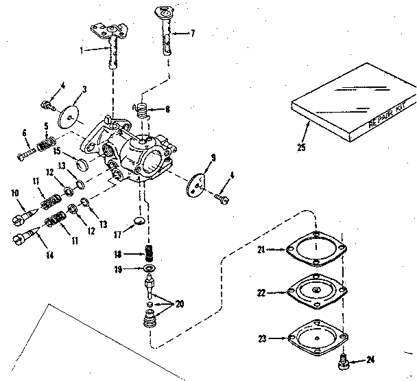 Carburetor no. 30119 (power products #0234-14)