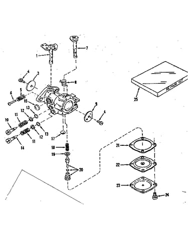 Carburetor no. 30119 (power products #0234-14)