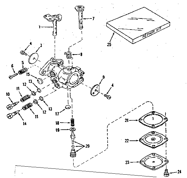 CARBURETOR NO. 30119 (POWER PRODUCTS #0234-14)