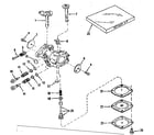 Craftsman 143102050 carburetor no. 30119 (power products #0234-14) diagram