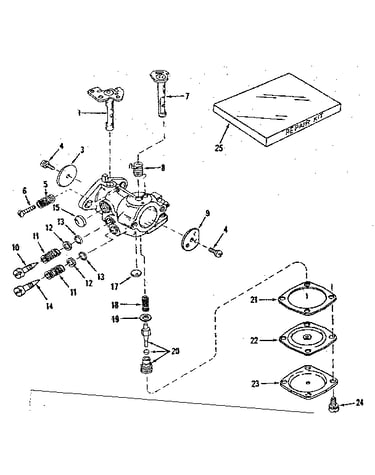 Carburetor no. 30119 (power products #0234-14)