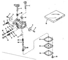 Craftsman 143501021 carburetor no. 29780 (power products #0234-02) diagram