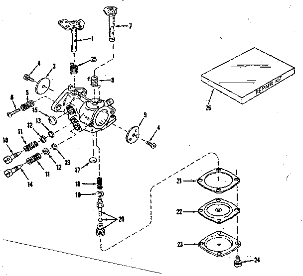 Carburetor no. 29780 (power products #0234-02)