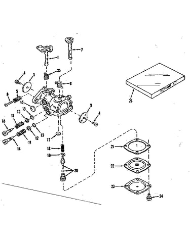 Carburetor no. 29780 (power products #0234-02)