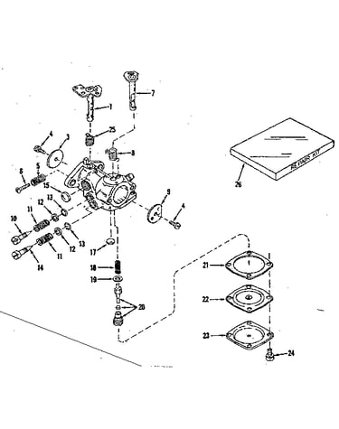 Carburetor no. 29780 (power products #0234-02)